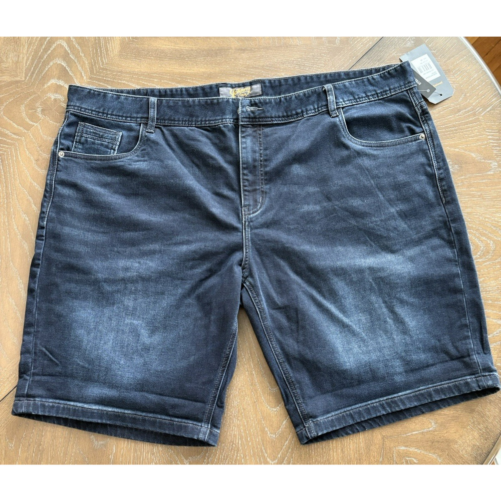 NWT Men's Johnny Bigg Dark Wash Denim Shorts Size 46 Big & Tall Casual Summer